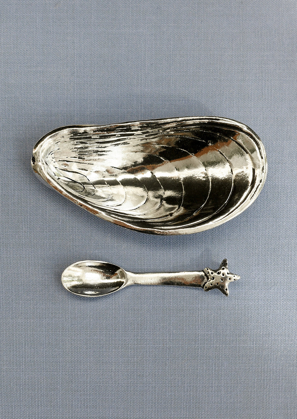 Mussel Salt Cellar with Spoon