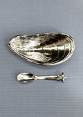 Mussel Salt Cellar with Spoon