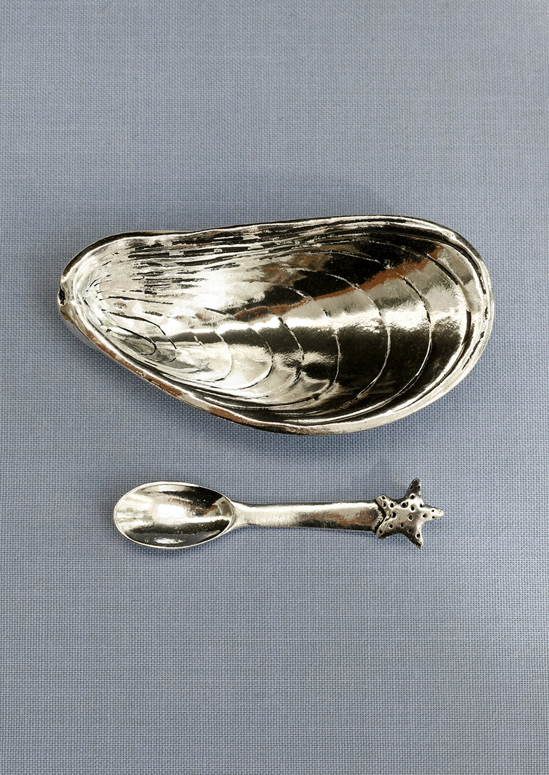 Mussel Salt Cellar with Spoon