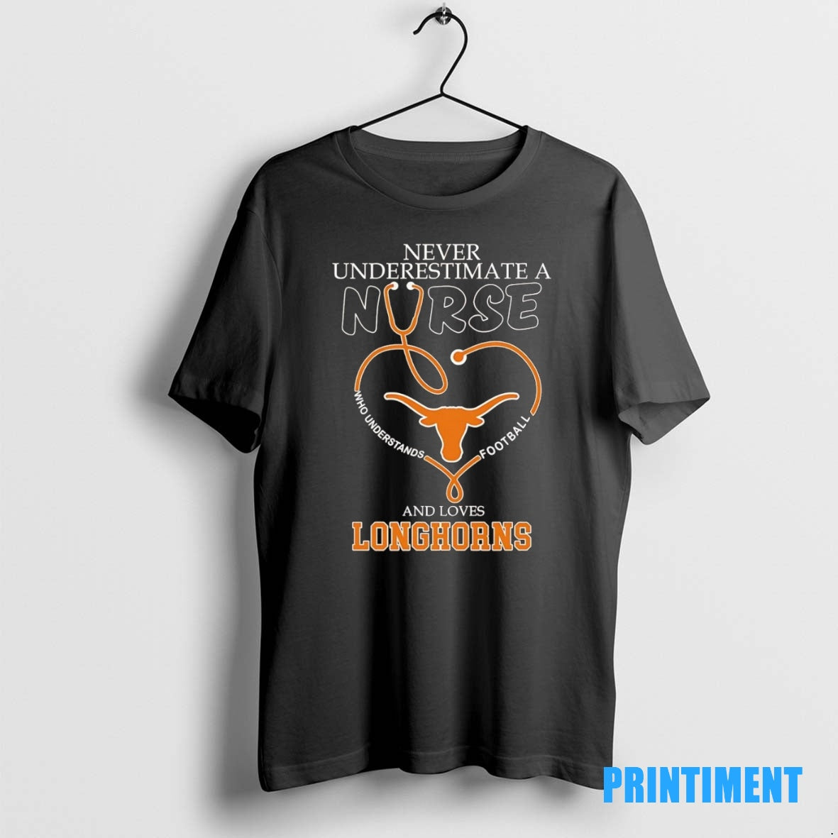 Official Never Underestimate A Nurse Understand Football Loves Texas Longhorns Tee Sweater