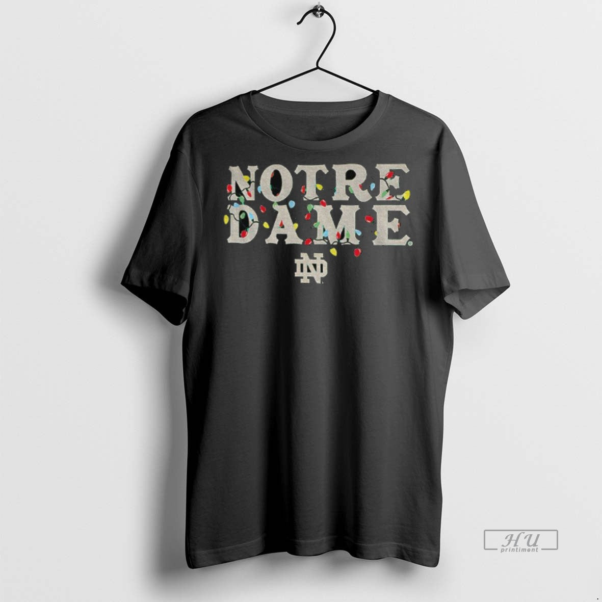 Officials Notre Dame Fighting Irish Christmas Light Merry Christmas 2025 Premium Tee Shirt Sweater