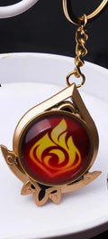 Genshin Impact Vision 'Sumeru Pyro' Keyring Metal Keychain
