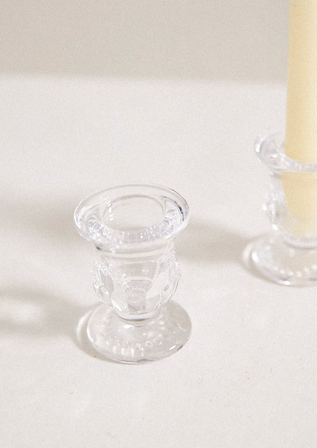 Ginny Glass Taper Holder