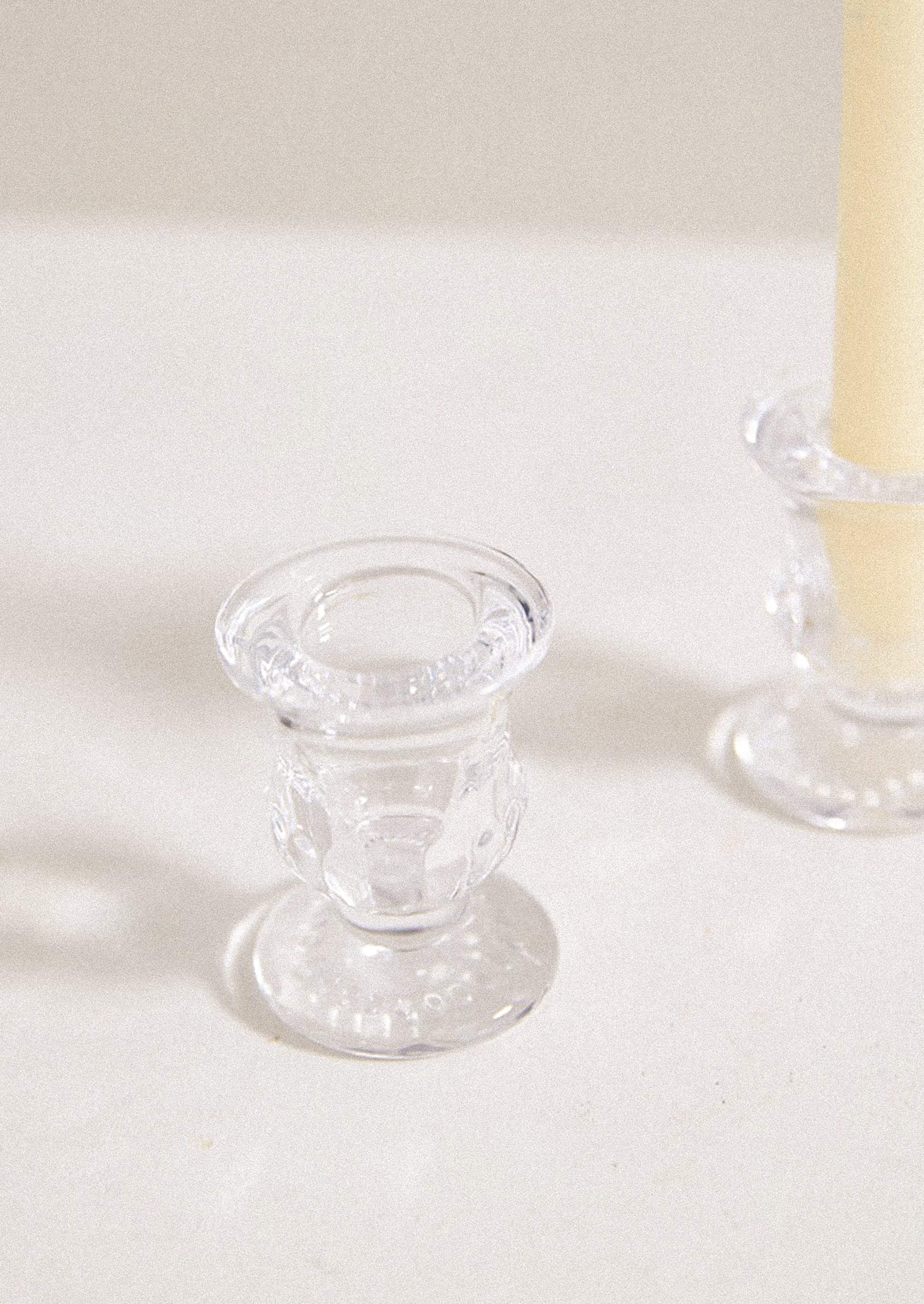Ginny Glass Taper Holder