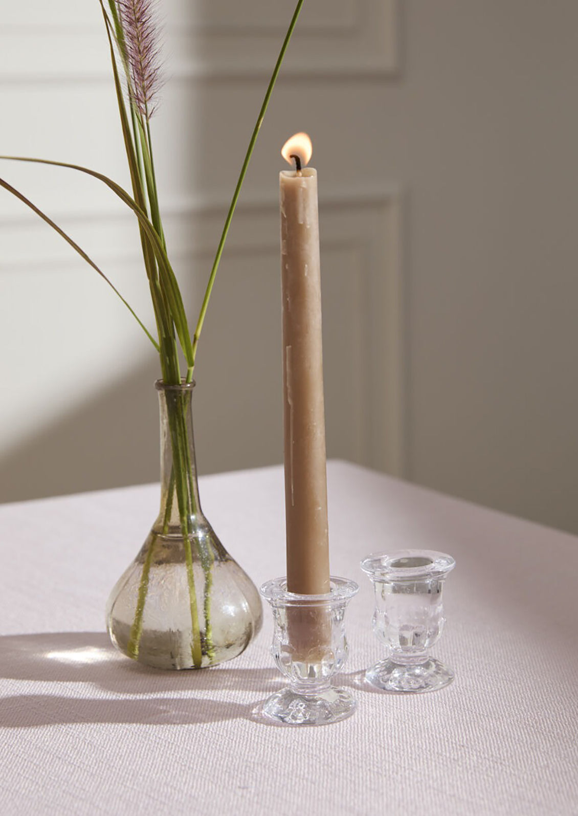 Ginny Glass Taper Holder