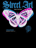 Vibrant Butterfly Street Art - Urban Streetwear by Margival Unisex T-shirt, Sweatshirt, Hoodie, Long Sleeve Tee