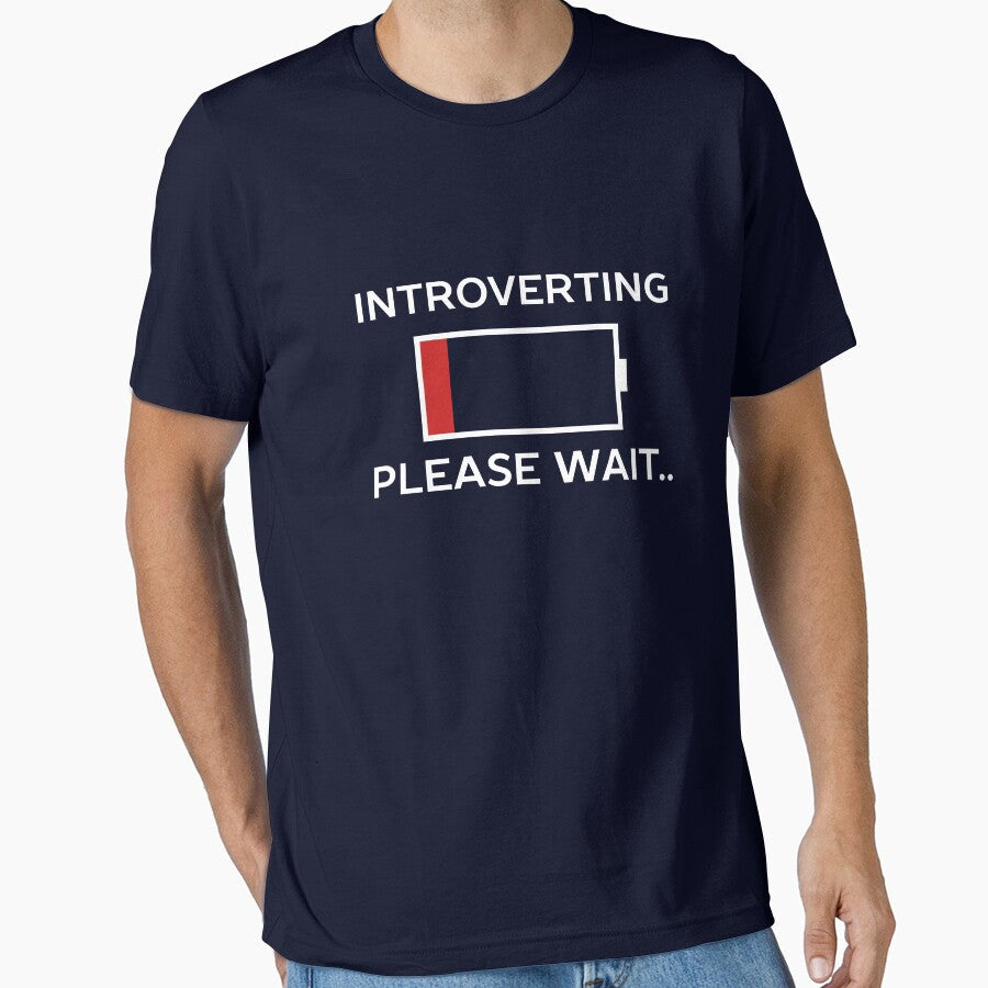 Introverting Please Waiting Funny by happinessinatee Unisex T-shirt, Sweatshirt, Hoodie, Long Sleeve Tee